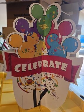 Disney Cruise Line Celebrate Party Centerpiece
